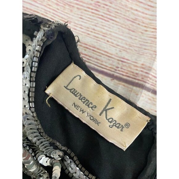 Vintage Laurence Kazer Women's Full Sequin 80's Dress - XL - Picture 7 of 11